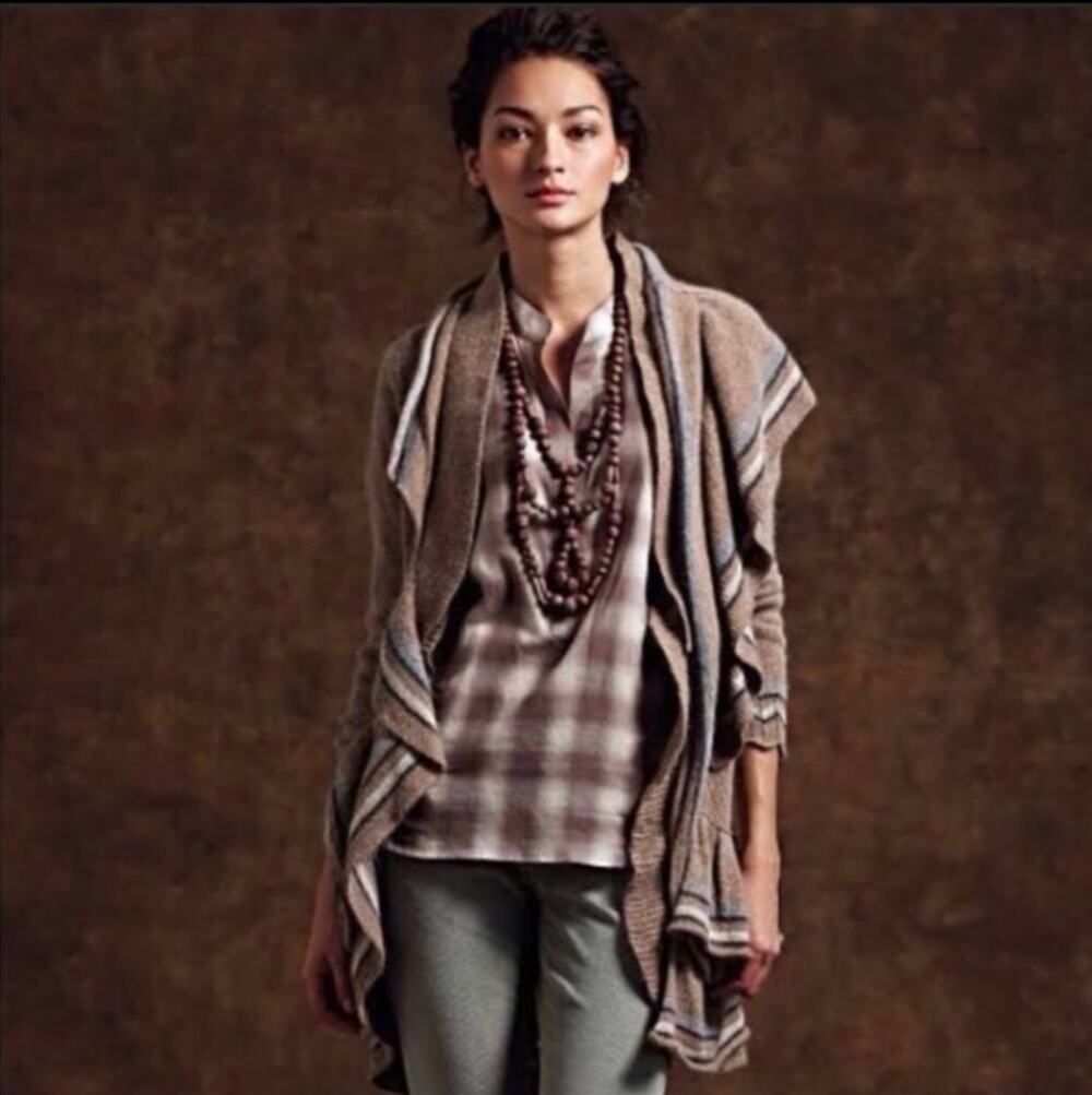 Anthropologie Sparrow Every Which Way Cardigan Wool Angora Blend size Small